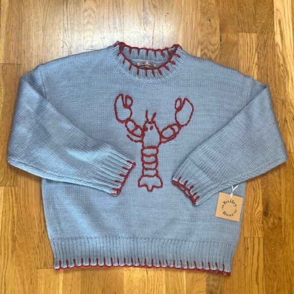 Bailey Rose Lobster Sweater Small Blue/Red - Picture 12 of 16